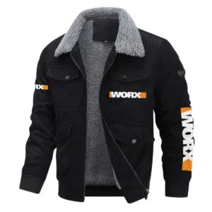 Worx Exclusive LogoThickened Corduroy Jacket Carpenter QTCAP020125A01WOR - Black