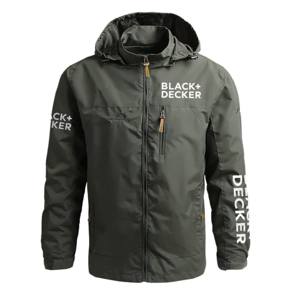 Black and Decker Exclusive Logo Waterproof Outdoor Jacket Carpenter QTCAP311224A2BD - Army Green