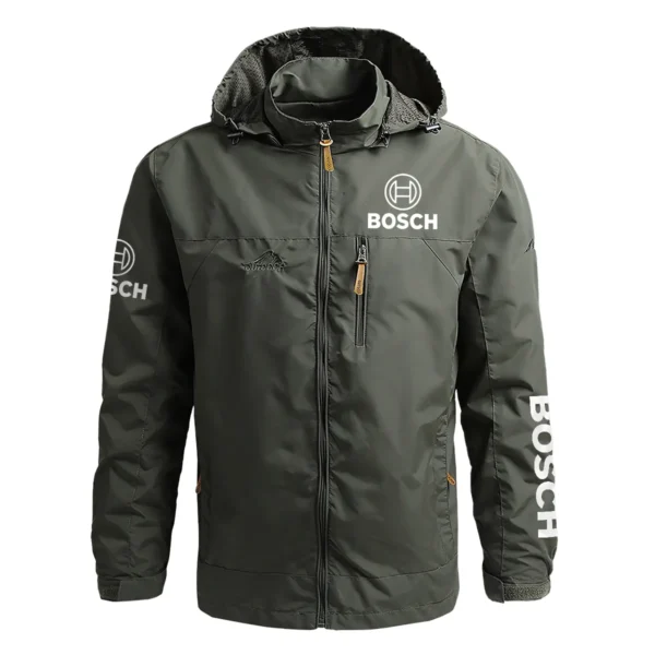 Bosch Exclusive Logo Waterproof Outdoor Jacket Carpenter QTCAP311224A2BOS - Army Green