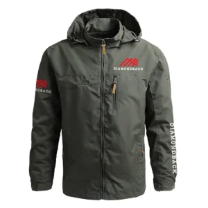 Diamondback Exclusive Logo Waterproof Outdoor Jacket Carpenter QTCAP311224A2DIA - Army Green