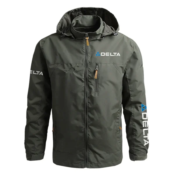 Delta Power Equipment Exclusive Logo Waterproof Outdoor Jacket Carpenter QTCAP311224A2DPE - Army Green