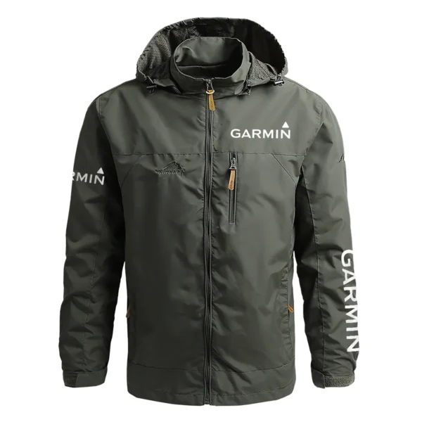 Garmin Exclusive Logo Waterproof Outdoor Jacket Carpenter QTCAP311224A2GA - Army Green