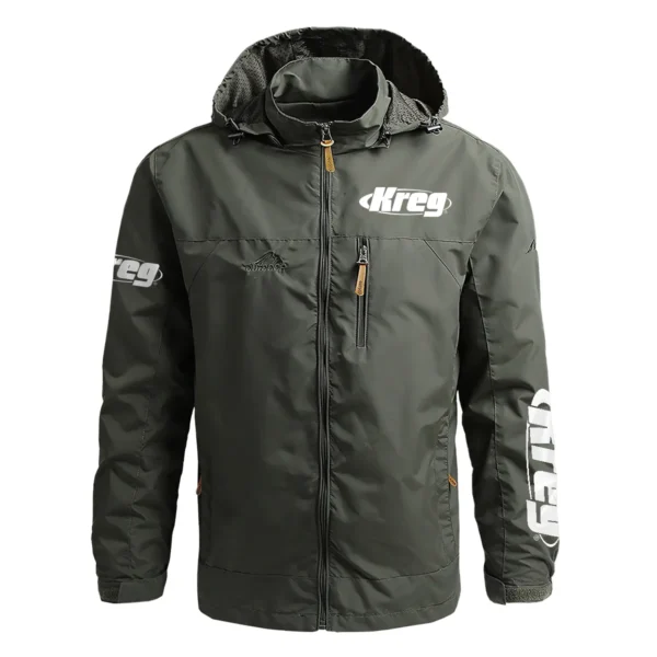 Kreg Tool Exclusive Logo Waterproof Outdoor Jacket Carpenter QTCAP311224A2KT - Army Green