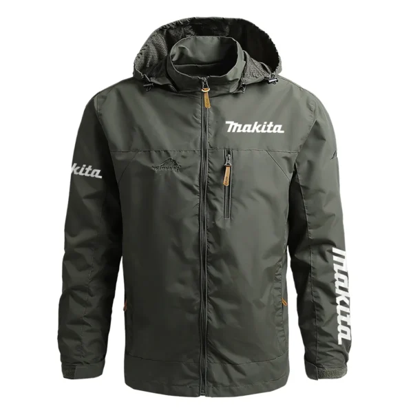 Makita Exclusive Logo Waterproof Outdoor Jacket Carpenter QTCAP311224A2MAK - Army Green