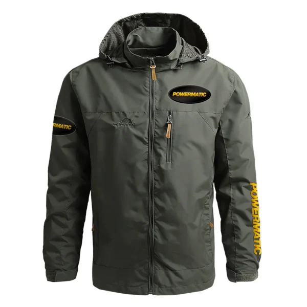 Powermatic Exclusive Logo Waterproof Outdoor Jacket Carpenter QTCAP311224A2PO - Army Green