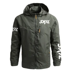 Skil Exclusive Logo Waterproof Outdoor Jacket Carpenter QTCAP311224A2SK - Army Green