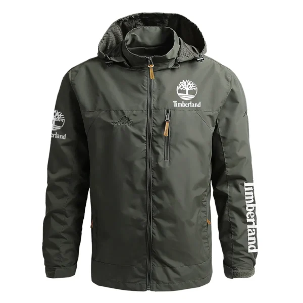 Timberland Exclusive Logo Waterproof Outdoor Jacket Carpenter QTCAP311224A2TIM - Army Green