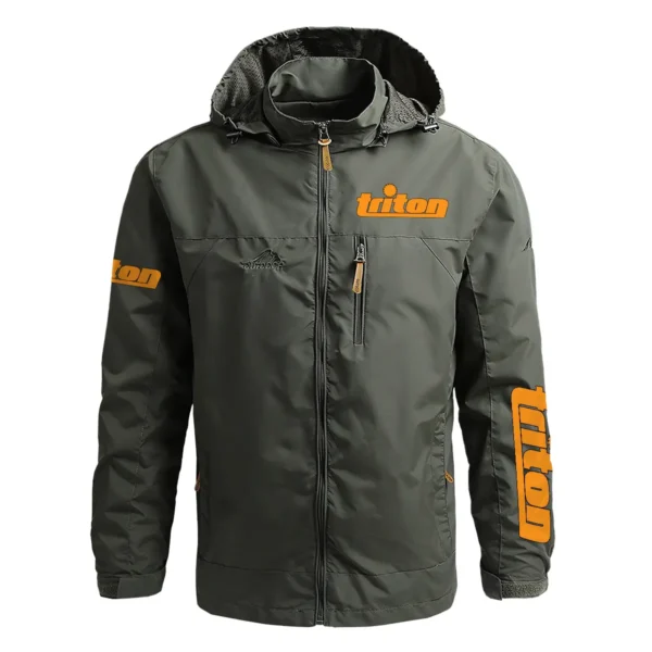 Triton Tools Exclusive Logo Waterproof Outdoor Jacket Carpenter QTCAP311224A2TT - Army Green