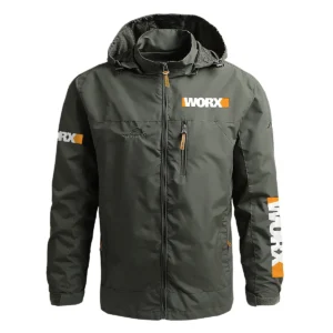 Worx Exclusive Logo Waterproof Outdoor Jacket Carpenter QTCAP311224A2WOR - Army Green