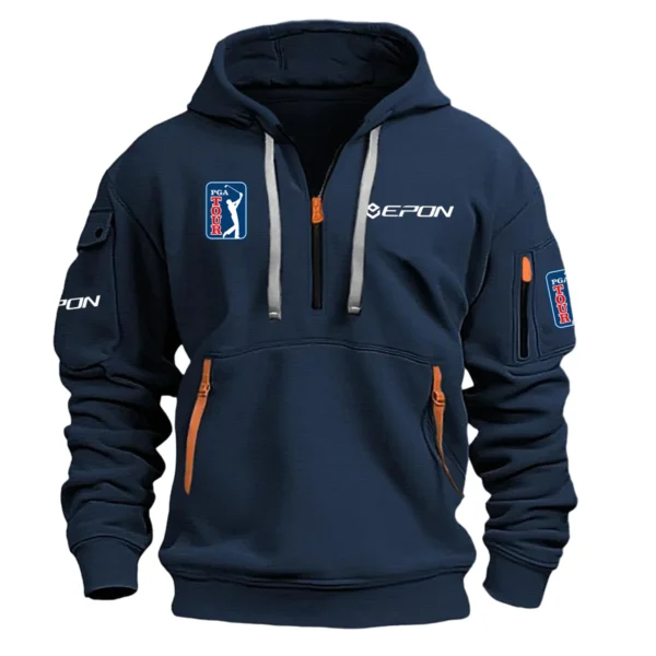 Epon PGA Tour Champions Exclusive Logo Hoodie Half Zipper HO041124A1EPPGA - Navy