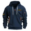 RIDGID Exclusive Logo Hoodie Half Zipper Carpenter Fans Loves QTCAP020125A02RID - Black