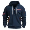 Worx Exclusive Logo Hoodie Half Zipper Carpenter Fans Loves QTCAP020125A02WOR - Black