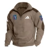 Adidas PGA Tour Champions Exclusive Logo Tactical Quarter-Zip Sweatshirt Gift For Loves HO100125A1PGAAD - Dark Gray