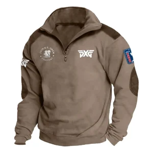 PXG Golf 125th U.S. Open Exclusive Logo Tactical Quarter-Zip Sweatshirt Gift For Loves HO100125A1USGPXG - Brown