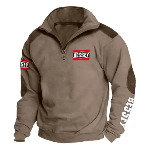 Bessey Tools Carpenter Exclusive Logo Tactical Quarter-Zip Sweatshirt Gift For Loves QTCAP180125A1BT - Brown