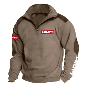 Hilti Carpenter Exclusive Logo Tactical Quarter-Zip Sweatshirt Gift For Loves QTCAP180125A1HIL - Brown