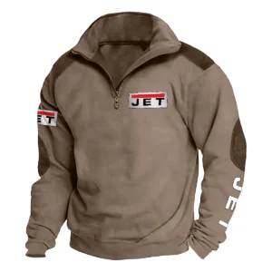 Jet Tools Carpenter Exclusive Logo Tactical Quarter-Zip Sweatshirt Gift For Loves QTCAP180125A1JT - Brown