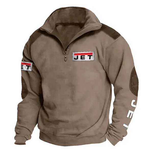 Jet Tools Carpenter Exclusive Logo Tactical Quarter-Zip Sweatshirt Gift For Loves QTCAP180125A1JT - Brown