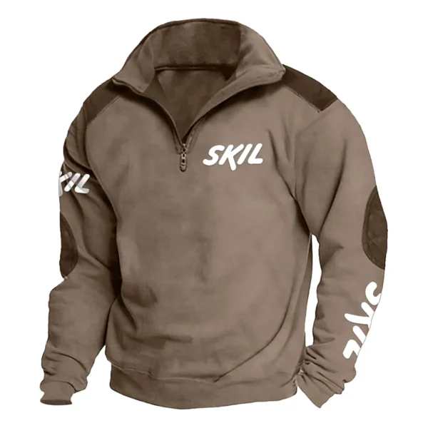 Skil Carpenter Exclusive Logo Tactical Quarter-Zip Sweatshirt Gift For Loves QTCAP180125A1SK - Brown