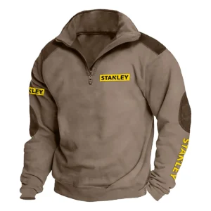 Stanley Carpenter Exclusive Logo Tactical Quarter-Zip Sweatshirt Gift For Loves QTCAP180125A1STA - Brown