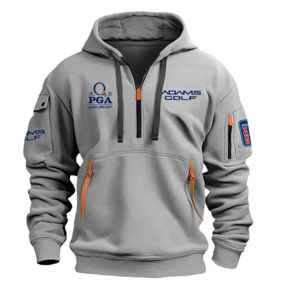 Adams Golf 2025 PGA Championship Exclusive Logo Hoodie Half Zipper HO041124A1AGPGC - Gray