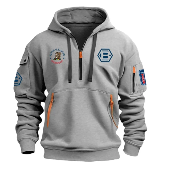 Bettinardi Golf 125th U.S. Open Exclusive Logo Hoodie Half Zipper HO041124A1BGUSG - Gray