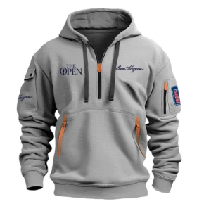 Ben Hogan The Open Championship Exclusive Logo Hoodie Half Zipper HO041124A1BHTOP - Gray