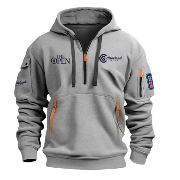 Cleveland Golf The Open Championship Exclusive Logo Hoodie Half Zipper HO041124A1CLTOP - Gray