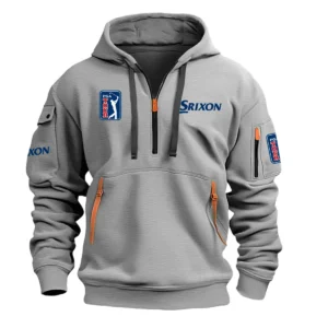 Srixon PGA Tour Champions Exclusive Logo Hoodie Half Zipper HO041124A1SRPGA - Gray