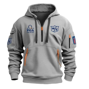 Wilson Staff 2025 PGA Championship Exclusive Logo Hoodie Half Zipper HO041124A1WSPGC - Gray