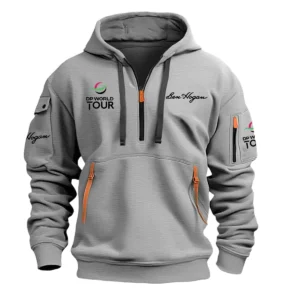 Special Release Ben Hogan DP World Tour Hoodie Half Zipper HODP141124A01BH - Gray