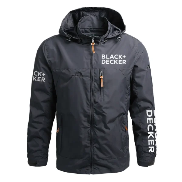 Black and Decker Exclusive Logo Waterproof Outdoor Jacket Carpenter QTCAP311224A2BD - Gray