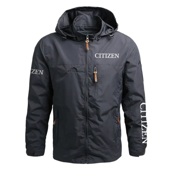 Citizen Exclusive Logo Waterproof Outdoor Jacket Carpenter QTCAP311224A2CI - Gray