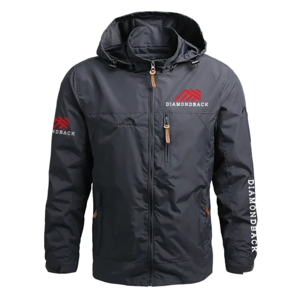 Diamondback Exclusive Logo Waterproof Outdoor Jacket Carpenter QTCAP311224A2DIA - Gray