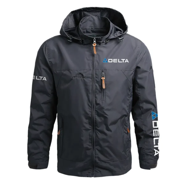 Delta Power Equipment Exclusive Logo Waterproof Outdoor Jacket Carpenter QTCAP311224A2DPE - Gray