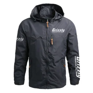 Grizzly Industrial Exclusive Logo Waterproof Outdoor Jacket Carpenter QTCAP311224A2GI - Gray