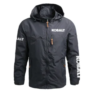 Kobalt Exclusive Logo Waterproof Outdoor Jacket Carpenter QTCAP311224A2KO - Gray