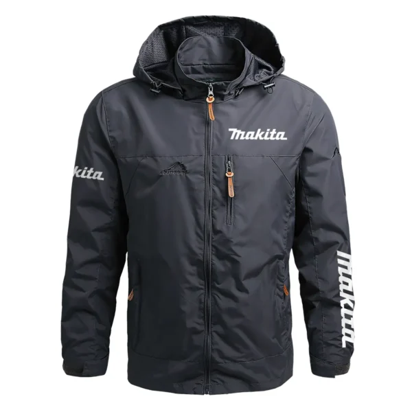 Makita Exclusive Logo Waterproof Outdoor Jacket Carpenter QTCAP311224A2MAK - Gray