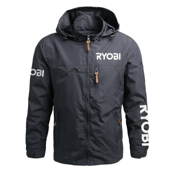 Ryobi Exclusive Logo Waterproof Outdoor Jacket Carpenter QTCAP311224A2RY - Gray