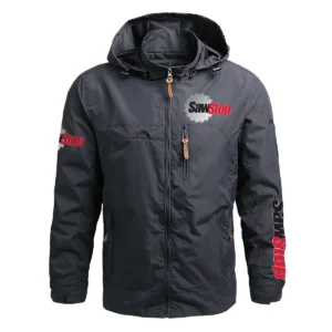 SawStop Exclusive Logo Waterproof Outdoor Jacket Carpenter QTCAP311224A2SAW - Gray