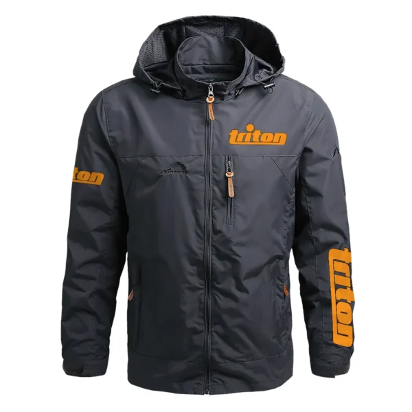 Triton Tools Exclusive Logo Waterproof Outdoor Jacket Carpenter QTCAP311224A2TT - Gray