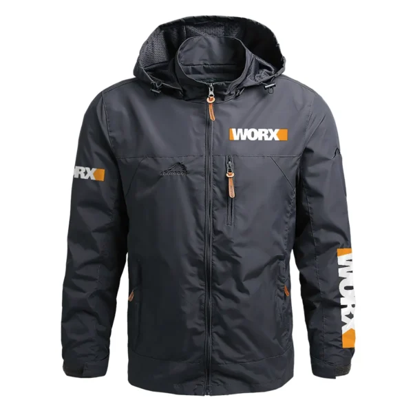 Worx Exclusive Logo Waterproof Outdoor Jacket Carpenter QTCAP311224A2WOR - Gray