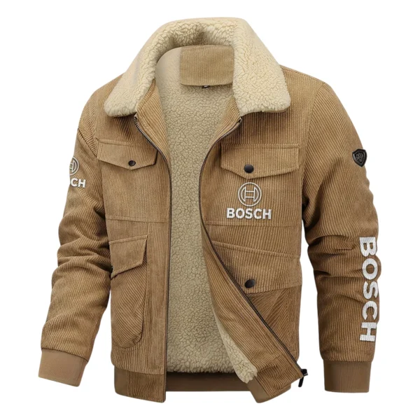 Bosch Exclusive LogoThickened Corduroy Jacket Carpenter QTCAP020125A01BOS - Khaki