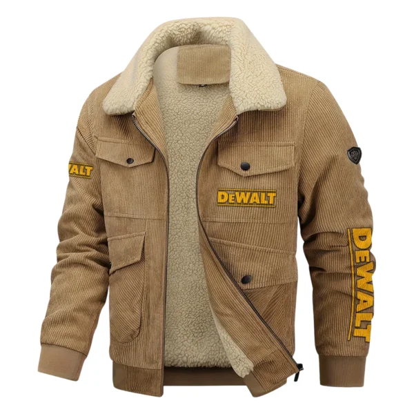 DeWalt Exclusive LogoThickened Corduroy Jacket Carpenter QTCAP020125A01DW - Khaki