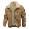 Grizzly Industrial Exclusive LogoThickened Corduroy Jacket Carpenter QTCAP020125A01GI - Gray