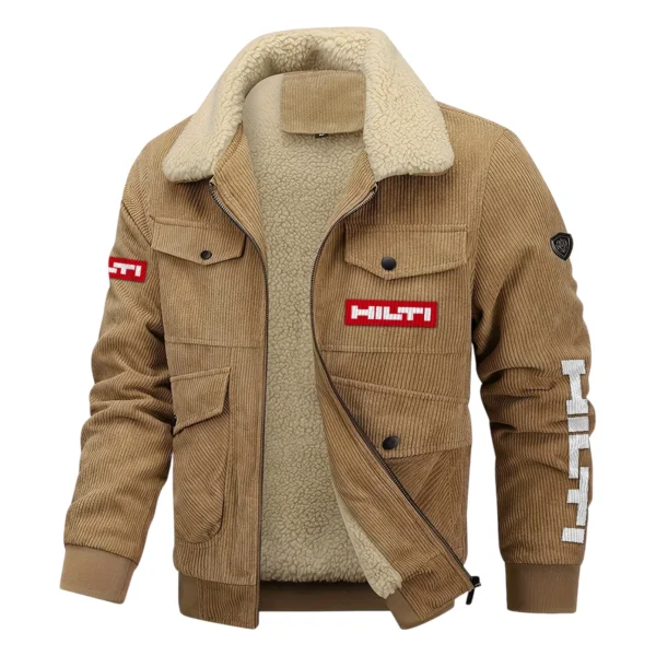 Hilti Exclusive LogoThickened Corduroy Jacket Carpenter QTCAP020125A01HIL - Khaki