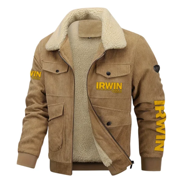 Irwin Tools Exclusive LogoThickened Corduroy Jacket Carpenter QTCAP020125A01IT - Khaki