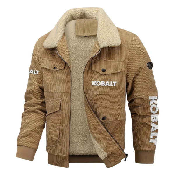 Kobalt Exclusive LogoThickened Corduroy Jacket Carpenter QTCAP020125A01KO - Khaki