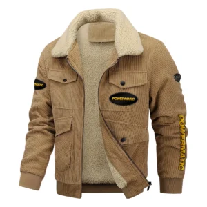 Powermatic Exclusive LogoThickened Corduroy Jacket Carpenter QTCAP020125A01PO - Khaki