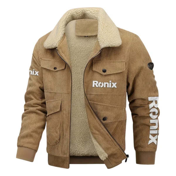 Ronix Exclusive LogoThickened Corduroy Jacket Carpenter QTCAP020125A01RO - Khaki